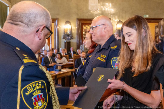 Straż Miejska, Miszalski, Majchrowski, odznaczenia, uroczystość, awanse, Dzień Straży Miejskiej