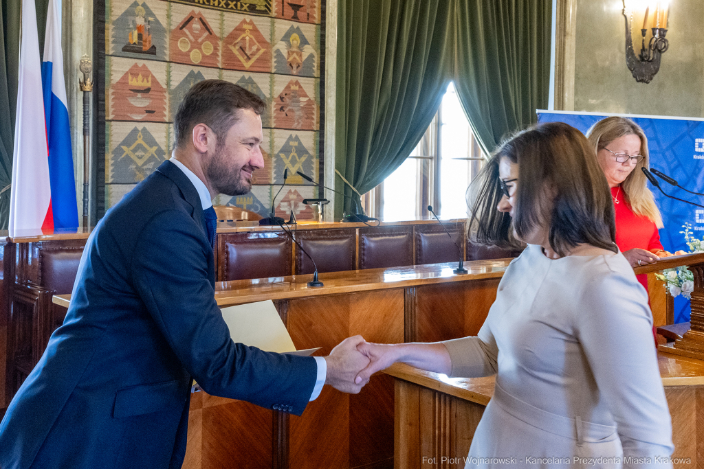 dyrektorzy, szkoły, wręczenie, akty, powołania, powierzenia, podziękowania, Miszalski, Klaman, k  Autor: P. Wojnarowski