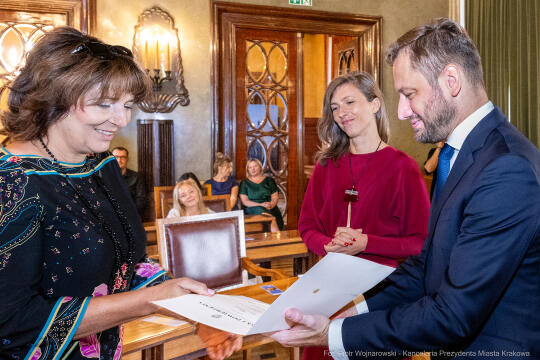 dyrektorzy, szkoły, wręczenie, akty, powołania, powierzenia, podziękowania, Miszalski, Klaman, k