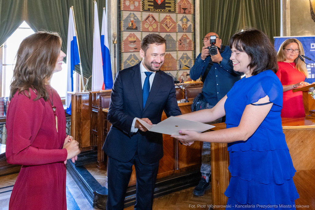 dyrektorzy, szkoły, wręczenie, akty, powołania, powierzenia, podziękowania, Miszalski, Klaman, k  Autor: P. Wojnarowski