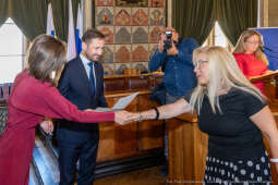 dyrektorzy, szkoły, wręczenie, akty, powołania, powierzenia, podziękowania, Miszalski, Klaman, k