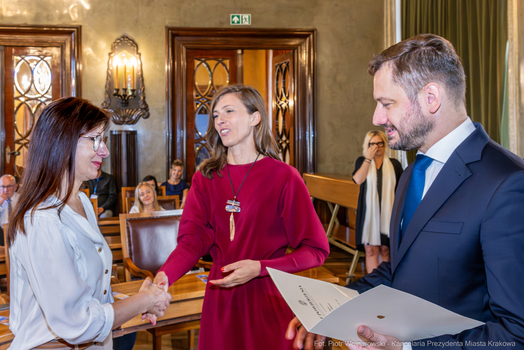 dyrektorzy, szkoły, wręczenie, akty, powołania, powierzenia, podziękowania, Miszalski, Klaman, k  Autor: P. Wojnarowski