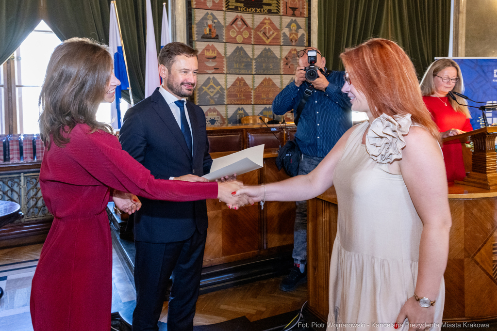 dyrektorzy, szkoły, wręczenie, akty, powołania, powierzenia, podziękowania, Miszalski, Klaman, k  Autor: P. Wojnarowski