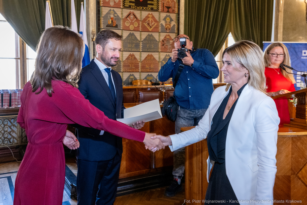 dyrektorzy, szkoły, wręczenie, akty, powołania, powierzenia, podziękowania, Miszalski, Klaman, k  Autor: P. Wojnarowski