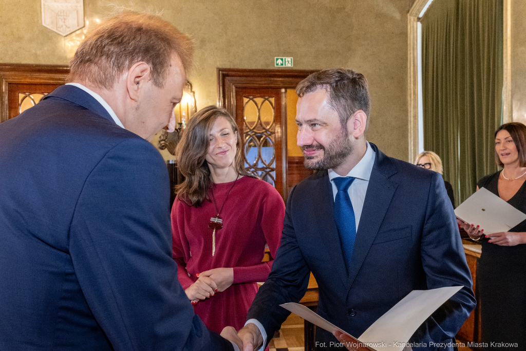 dyrektorzy, szkoły, wręczenie, akty, powołania, powierzenia, podziękowania, Miszalski, Klaman, k  Autor: P. Wojnarowski