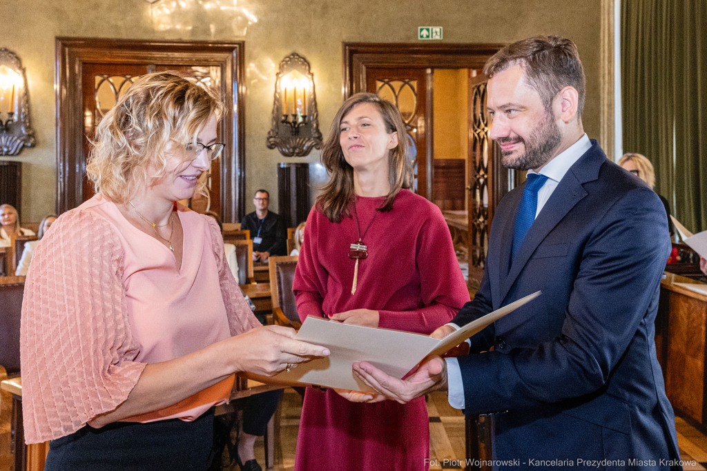 dyrektorzy, szkoły, wręczenie, akty, powołania, powierzenia, podziękowania, Miszalski, Klaman, k  Autor: P. Wojnarowski