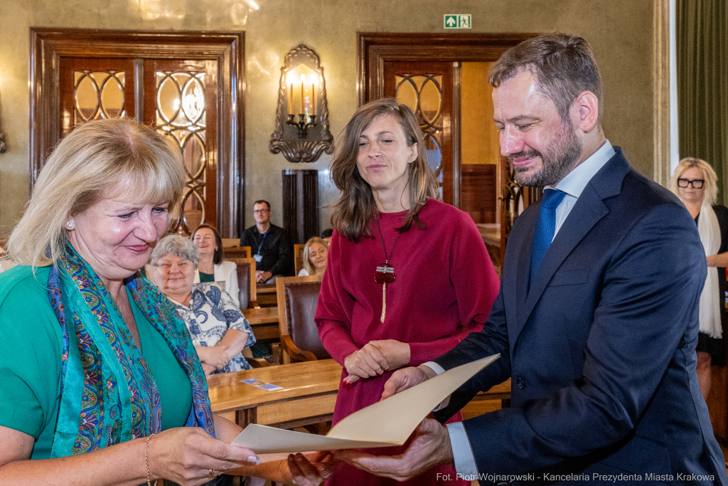 dyrektorzy, szkoły, wręczenie, akty, powołania, powierzenia, podziękowania, Miszalski, Klaman, k  Autor: P. Wojnarowski