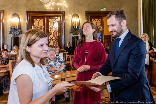 dyrektorzy, szkoły, wręczenie, akty, powołania, powierzenia, podziękowania, Miszalski, Klaman, k