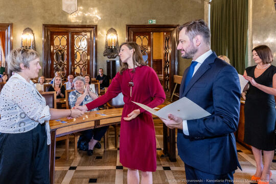 dyrektorzy, szkoły, wręczenie, akty, powołania, powierzenia, podziękowania, Miszalski, Klaman, k