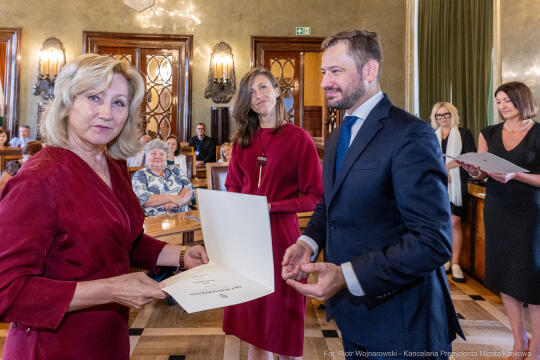 dyrektorzy, szkoły, wręczenie, akty, powołania, powierzenia, podziękowania, Miszalski, Klaman, k