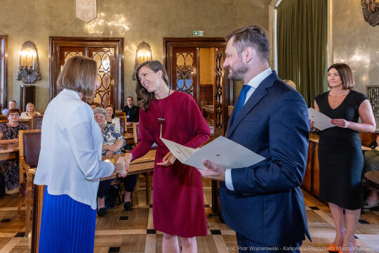 dyrektorzy, szkoły, wręczenie, akty, powołania, powierzenia, podziękowania, Miszalski, Klaman, k