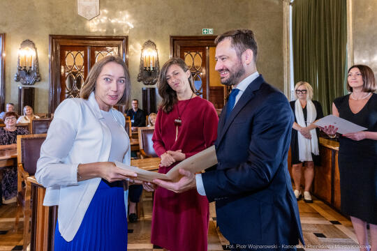 dyrektorzy, szkoły, wręczenie, akty, powołania, powierzenia, podziękowania, Miszalski, Klaman, k