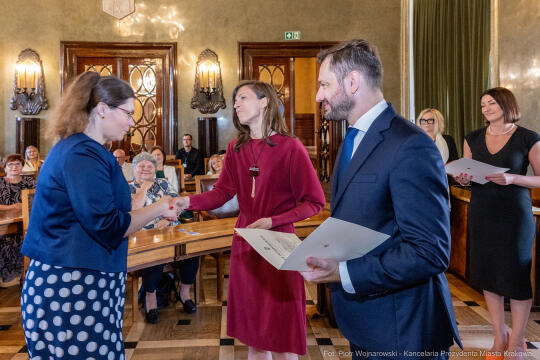 dyrektorzy, szkoły, wręczenie, akty, powołania, powierzenia, podziękowania, Miszalski, Klaman, k