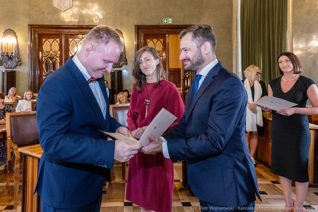 dyrektorzy, szkoły, wręczenie, akty, powołania, powierzenia, podziękowania, Miszalski, Klaman, k  Autor: P. Wojnarowski