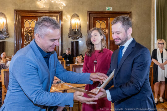 dyrektorzy, szkoły, wręczenie, akty, powołania, powierzenia, podziękowania, Miszalski, Klaman, k