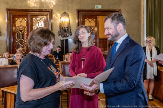 dyrektorzy, szkoły, wręczenie, akty, powołania, powierzenia, podziękowania, Miszalski, Klaman, k