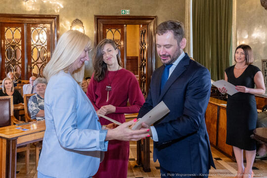 dyrektorzy, szkoły, wręczenie, akty, powołania, powierzenia, podziękowania, Miszalski, Klaman, k