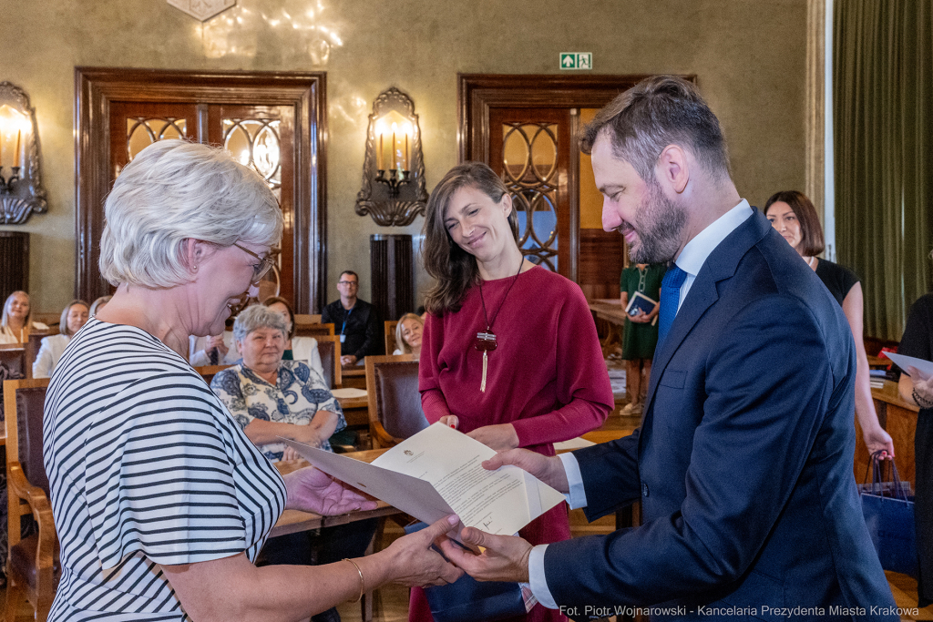 dyrektorzy, szkoły, wręczenie, akty, powołania, powierzenia, podziękowania, Miszalski, Klaman, k  Autor: P. Wojnarowski