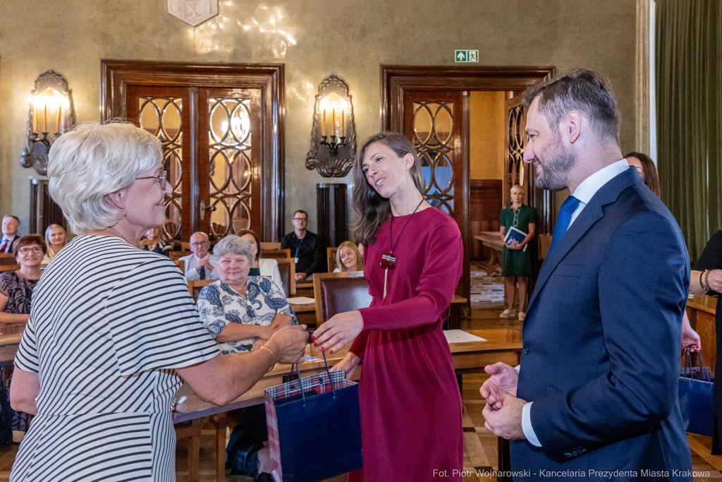 dyrektorzy, szkoły, wręczenie, akty, powołania, powierzenia, podziękowania, Miszalski, Klaman, k  Autor: P. Wojnarowski