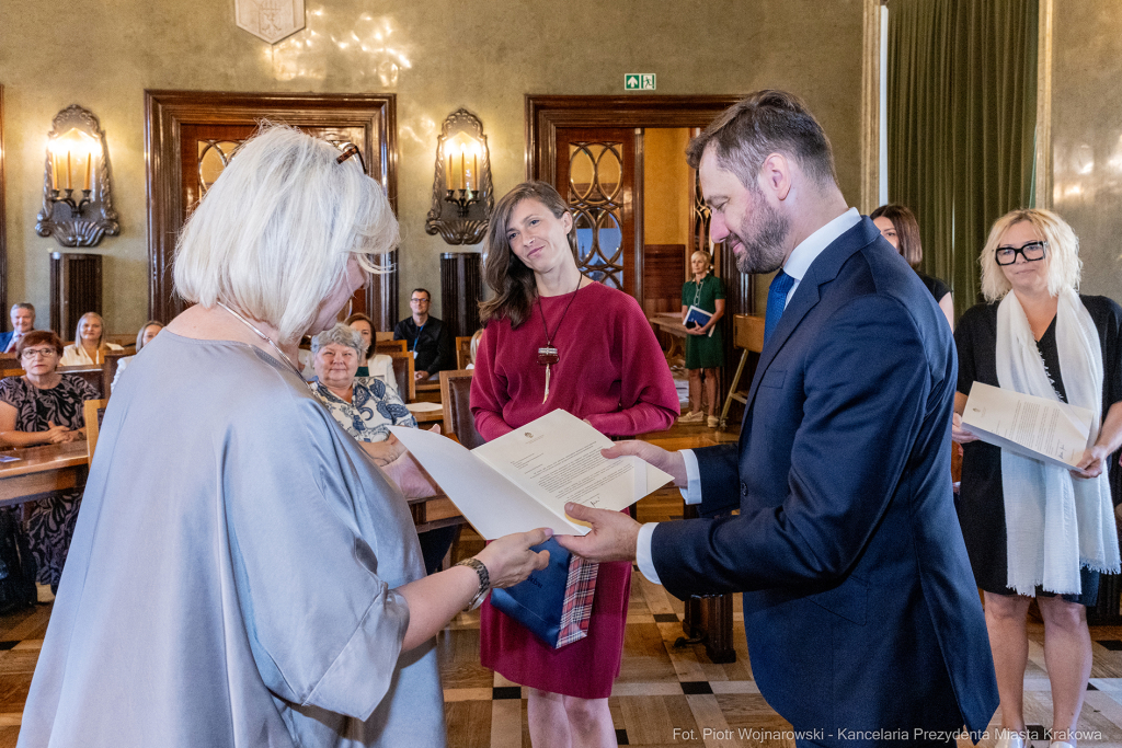 dyrektorzy, szkoły, wręczenie, akty, powołania, powierzenia, podziękowania, Miszalski, Klaman, k  Autor: P. Wojnarowski