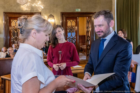 dyrektorzy, szkoły, wręczenie, akty, powołania, powierzenia, podziękowania, Miszalski, Klaman, k