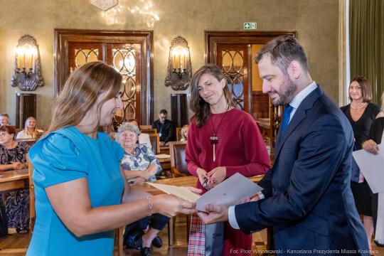 dyrektorzy, szkoły, wręczenie, akty, powołania, powierzenia, podziękowania, Miszalski, Klaman, k