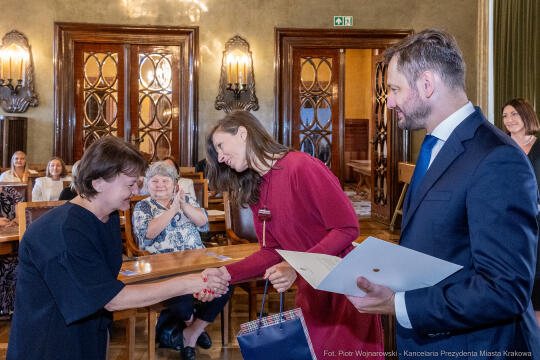 dyrektorzy, szkoły, wręczenie, akty, powołania, powierzenia, podziękowania, Miszalski, Klaman, k