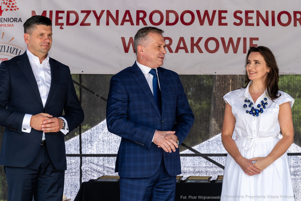 XI Międzynarodowe Senioralia, 2024, Kraków, seniorzy, seniorki, Mazur, Okła-Drewnowicz, Okońska-  Autor: P. Wojnarowski