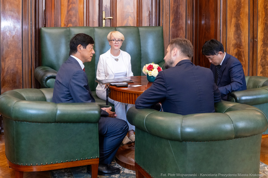 Miszalski, ambasador, Japonia, Akio Miyajima, spotkanie, Kraków  Autor: P. Wojnarowski