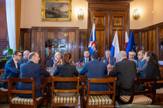 Nadburmistrz, Frankfurt, wizyta, Miszalski, Sęk, Kraków, spotkanie, Prezydent Krakowa, Mike, Bürg