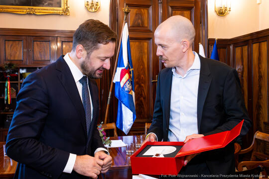 Nadburmistrz, Frankfurt, wizyta, Miszalski, Sęk, Kraków, spotkanie, Prezydent Krakowa, Mike, Bürg