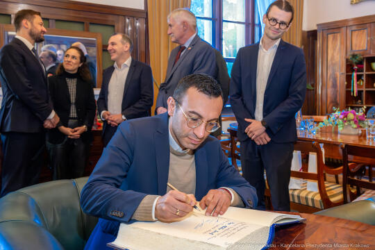 Nadburmistrz, Frankfurt, wizyta, Miszalski, Sęk, Kraków, spotkanie, Prezydent Krakowa, Mike, Bürg