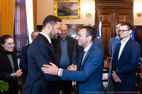 Nadburmistrz, Frankfurt, wizyta, Miszalski, Sęk, Kraków, spotkanie, Prezydent Krakowa, Mike, Bürg