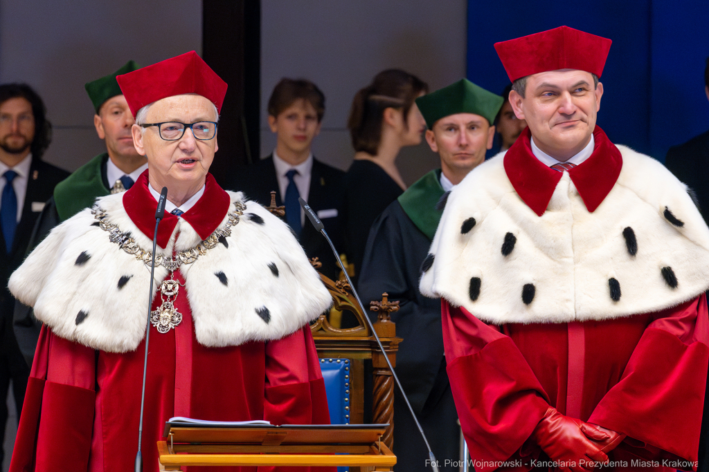 inauguracja, Miszalski, UJ, Uniwersytet Jagielloński, Jacek Popiel, medal, Jedynak, orszak  Autor: P. Wojnarowski