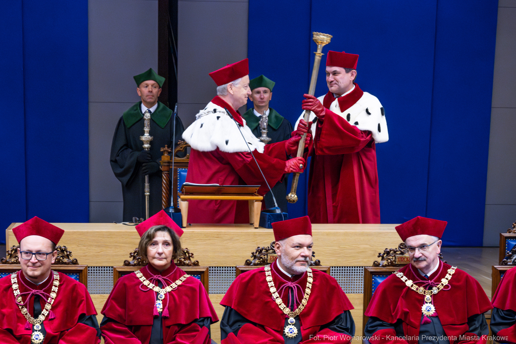 inauguracja, Miszalski, UJ, Uniwersytet Jagielloński, Jacek Popiel, medal, Jedynak, orszak  Autor: P. Wojnarowski