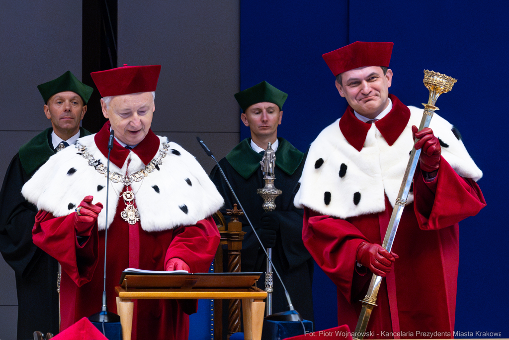 inauguracja, Miszalski, UJ, Uniwersytet Jagielloński, Jacek Popiel, medal, Jedynak, orszak  Autor: P. Wojnarowski