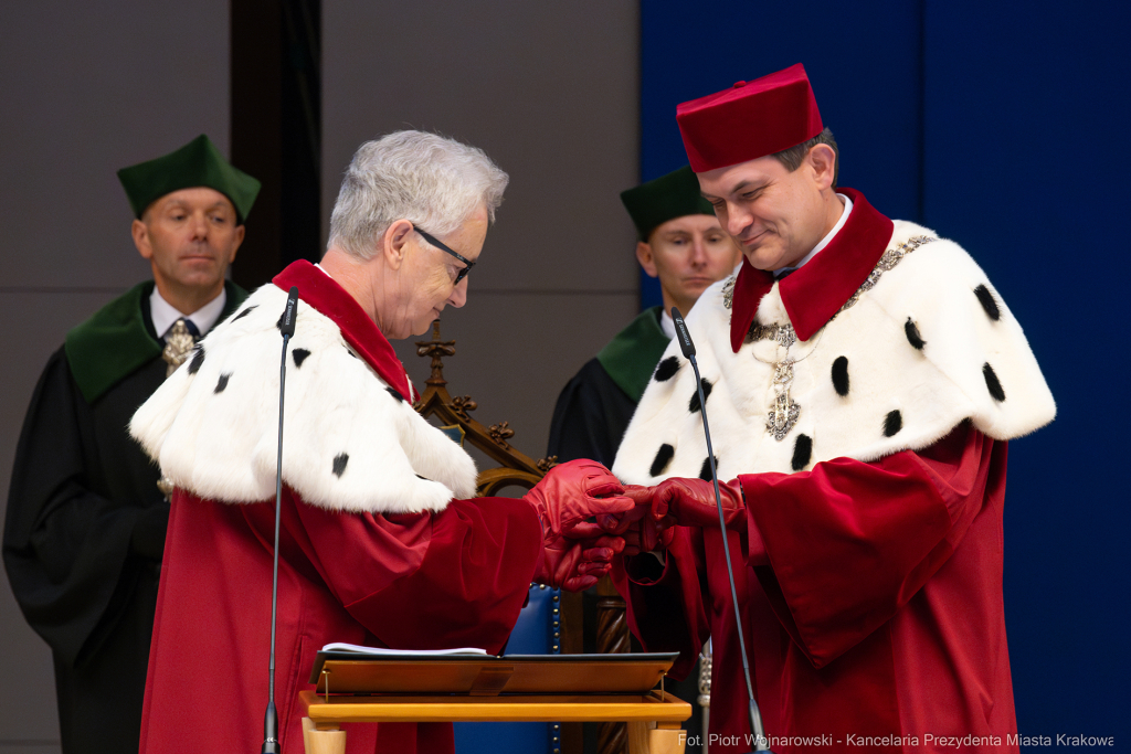 inauguracja, Miszalski, UJ, Uniwersytet Jagielloński, Jacek Popiel, medal, Jedynak, orszak  Autor: P. Wojnarowski