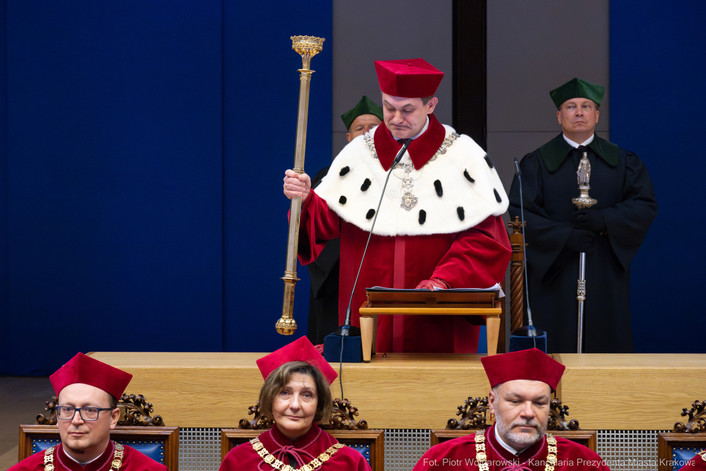 inauguracja, Miszalski, UJ, Uniwersytet Jagielloński, Jacek Popiel, medal, Jedynak, orszak  Autor: P. Wojnarowski