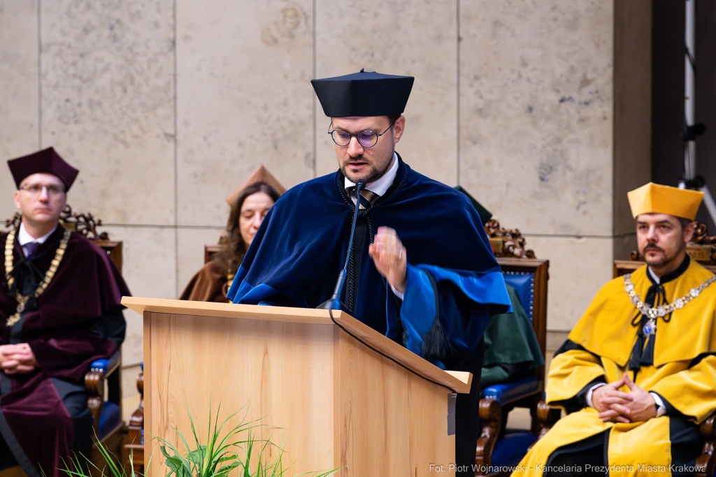 inauguracja, Miszalski, UJ, Uniwersytet Jagielloński, Jacek Popiel, medal, Jedynak, orszak  Autor: P. Wojnarowski