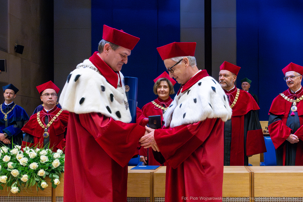 inauguracja, Miszalski, UJ, Uniwersytet Jagielloński, Jacek Popiel, medal, Jedynak, orszak  Autor: P. Wojnarowski