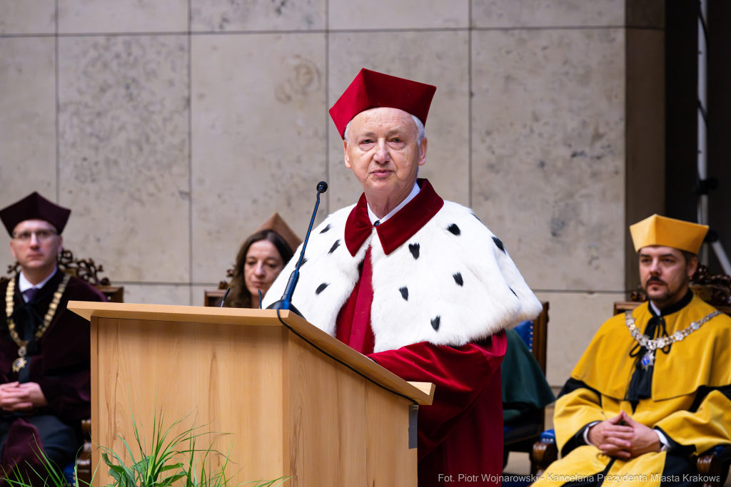 inauguracja, Miszalski, UJ, Uniwersytet Jagielloński, Jacek Popiel, medal, Jedynak, orszak  Autor: P. Wojnarowski