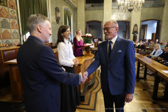 wręczenie, nagrody prezydenta, Klaman, nauczyciele, dyrektorzy, Domańska, Pasek