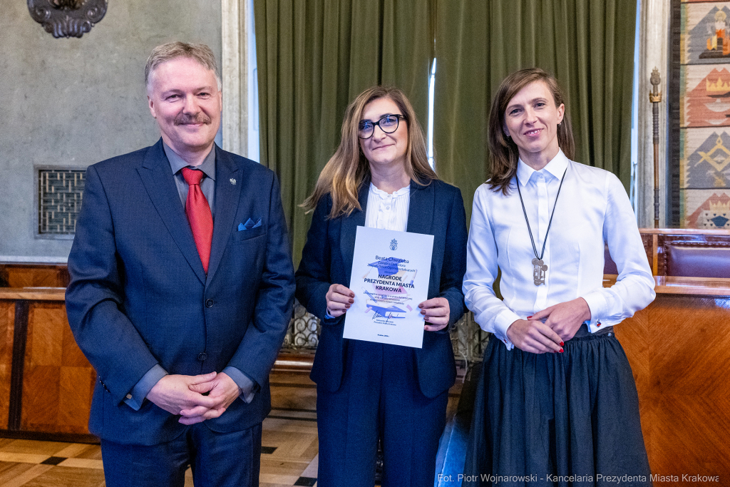 wręczenie, nagrody prezydenta, Klaman, nauczyciele, dyrektorzy, Domańska, Pasek  Autor: P. Wojnarowski