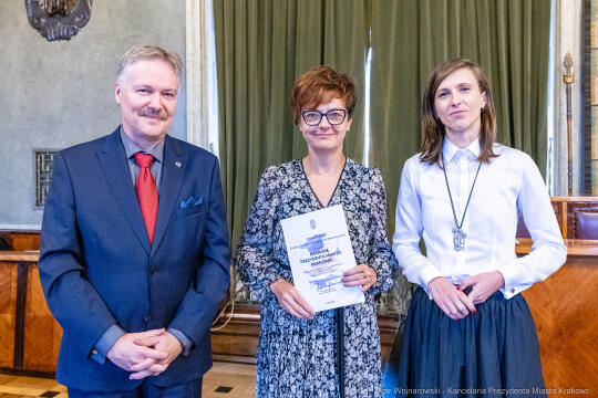 wręczenie, nagrody prezydenta, Klaman, nauczyciele, dyrektorzy, Domańska, Pasek