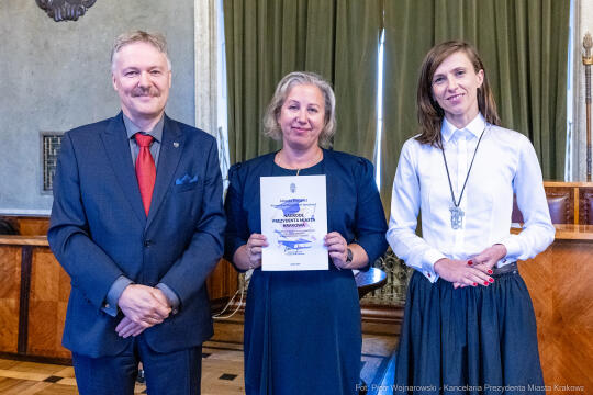 wręczenie, nagrody prezydenta, Klaman, nauczyciele, dyrektorzy, Domańska, Pasek