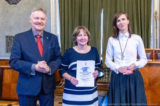 wręczenie, nagrody prezydenta, Klaman, nauczyciele, dyrektorzy, Domańska, Pasek