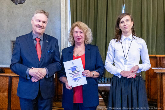 wręczenie, nagrody prezydenta, Klaman, nauczyciele, dyrektorzy, Domańska, Pasek