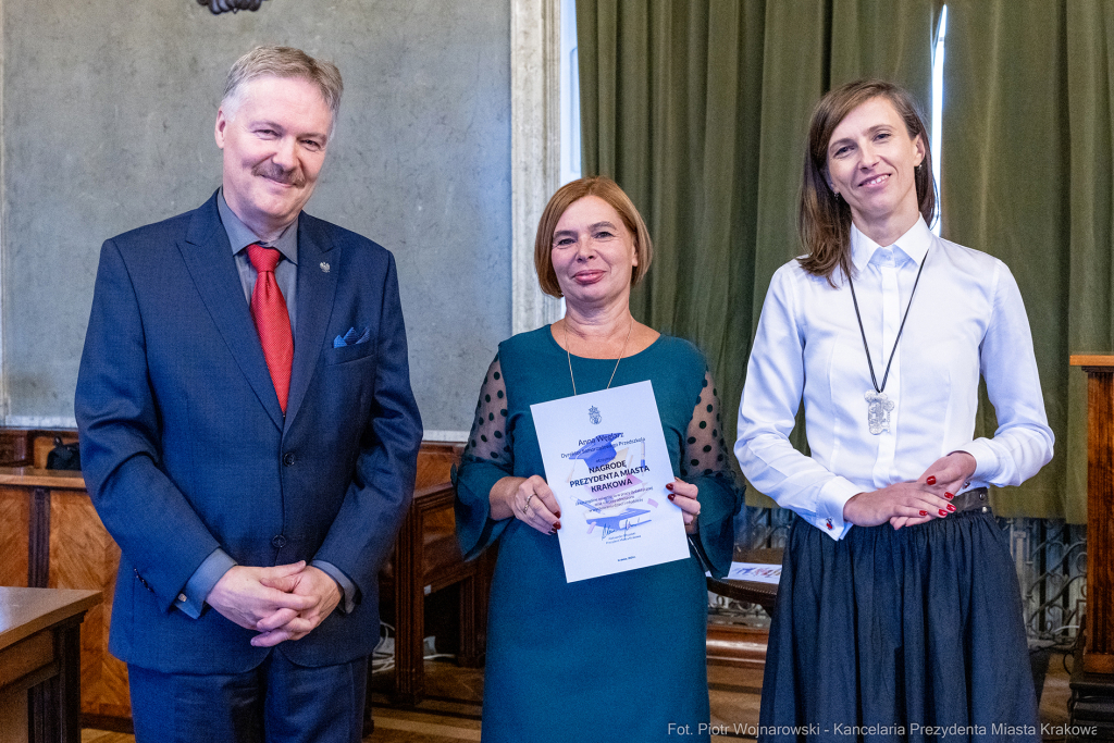 wręczenie, nagrody prezydenta, Klaman, nauczyciele, dyrektorzy, Domańska, Pasek  Autor: P. Wojnarowski