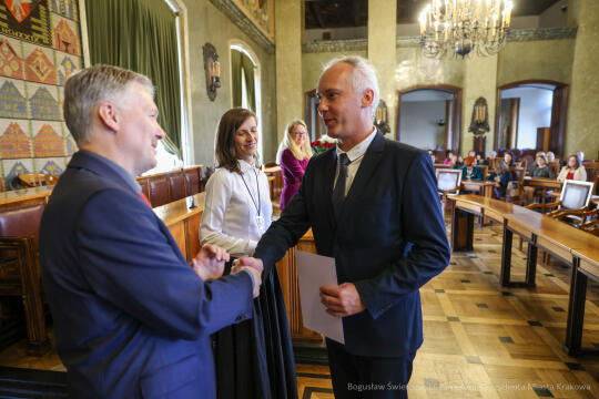 wręczenie, nagrody prezydenta, Klaman, nauczyciele, Domańska, Pasek, licea, ponadpodstawowe