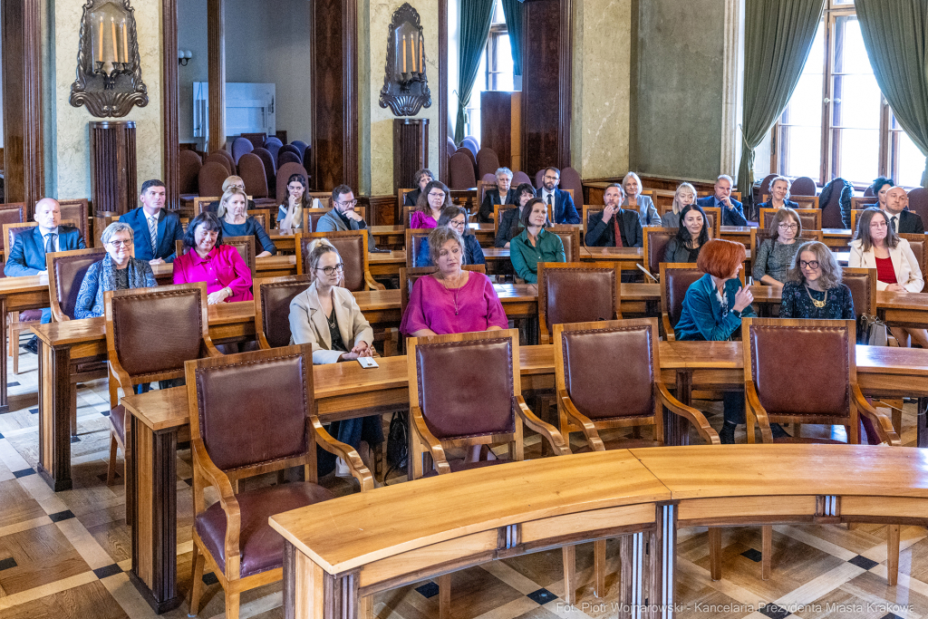 wręczenie, nagrody prezydenta, Klaman, nauczyciele, Domańska, Pasek, licea, ponadpodstawowe  Autor: P. Wojnarowski